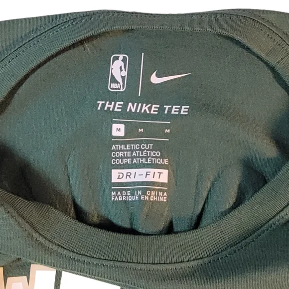 Nike Dri-Fit The Nike Tee Athletic Fit Milwakee Bucks Antetokounmpo Shirt Size M - Picture 7 of 9